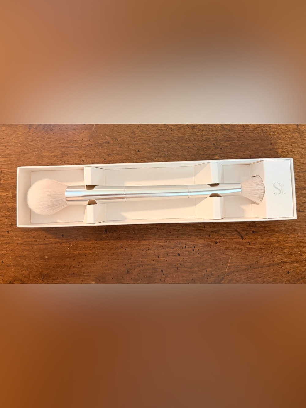 New Gold Seint Double Ended Shape Makeup Brush